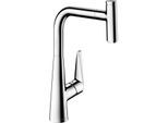 hansgrohe Talis Spültisch-Einhebelmischer 72826000 mit Ausziehauslauf, 1jet, 4,4 l/min, chrom