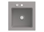 Villeroy & Boch Subway 45 XS Einbauspüle 678102KD mit Ablaufgarnitur und Exzenterbetätigung, 475 x 510 mm, Fossil