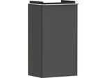 hansgrohe Xelu Q Waschtischunterschrank 54012000 340x605x245mm, für Handwaschbecken, links, diamantgrau matt, chrom