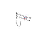 Hewi System 900 Stützklappgriff 900.50.20740 Ausladung 700 mm, Edelstahl verchromt, links