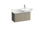 LAUFEN BASE für INO Waschtischunterschrank H4030011102621 77x36cm, 1 Schublade, Griffleiste Aluminium eloxiert, Ulme hell