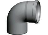 Wolf Cob Bogen 2651508 87°, DN 80, bis 120 °C, für Abgasrohr, PP