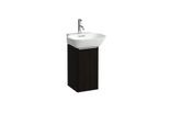 LAUFEN BASE für INO Waschtischunterschrank H4030121102631 29,5x51,5cm, Tür, Scharnier rechts, Griff Aluminium eloxiert, Ulme dunkel