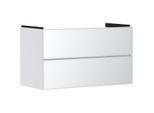 hansgrohe Xevolos E Waschtischunterschrank 54181320 980x555x475mm, 2 Schubladen, mattweiß, weiß metallic