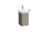 LAUFEN BASE für INO Waschtischunterschrank H4030211102621 31,5x51,5cm, Tür, Scharnier links, Griff Aluminium eloxiert, Ulme hell