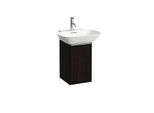 LAUFEN BASE für INO Waschtischunterschrank H4030211102631 31,5x51,5cm, Tür, Scharnier links, Griff Aluminium eloxiert, Ulme dunkel