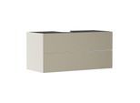 hansgrohe Xevolos E Waschtischunterschrank 54194390 1180x555x550mm, 2 Schubladen, sandbeige matt, bronze Struktur