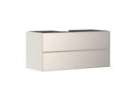 hansgrohe Xevolos E Waschtischunterschrank 54194790 1180x555x550mm, 2 Schubladen, sandbeige matt, sandbeige metallic