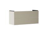 hansgrohe Xevolos E Waschtischunterschrank 54185390 1180x555x475mm, 2 Schubladen, sandbeige matt, bronze Struktur