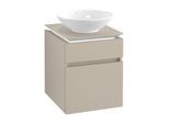 Villeroy & Boch Legato Waschtischunterschrank B566L0VK 45x55x50cm, mit LED-Beleuchtung, Soft Grey