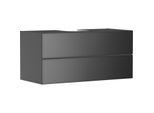 hansgrohe Xevolos E Waschtischunterschrank 54195770 1180x555x550mm, 2 Schubladen, schiefergrau matt, schiefergrau metallic