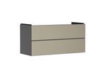 hansgrohe Xevolos E Waschtischunterschrank 54186390 1180x555x475mm, 2 Schubladen, schiefergrau matt, bronze Struktur