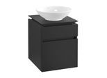 Villeroy & Boch Legato Waschtischunterschrank B56600PD 45x55x50cm, Black Matt Lacquer