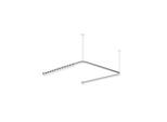 Hewi System 900 Vorhangstange 900.34.30240 1487 x 1475 x 1487 mm, 46 Vorhangringe, Edelstahl verchromt