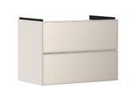 hansgrohe Xevolos E Waschtischunterschrank 54179790 780x555x475mm, 2 Schubladen, sandbeige matt, sandbeige metallic