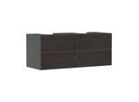 hansgrohe Xevolos E Waschtischunterschrank 54198730 1370x555x550mm, 4 Schubladen, schiefergrau matt, Eiche dunkel