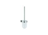 Grohe Essentials Cube WC-Bürstengarnitur 40513DC1 supersteel, Wandmodell, verdeckte Befestigung
