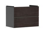 hansgrohe Xevolos E Waschtischunterschrank 54180730 780x555x475mm, 2 Schubladen, schiefergrau matt, Eiche dunkel