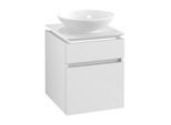 Villeroy & Boch Legato Waschtischunterschrank B566L0DH 45x55x50cm, mit LED-Beleuchtung, Glossy White