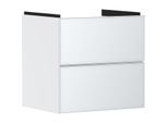 hansgrohe Xevolos E Waschtischunterschrank 54175320 580x555x475mm, 2 Schubladen, mattweiß, weiß metallic