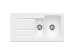 Villeroy & Boch Architectura Einbauspüle 336501RW mit Ablaufgarnitur und Handbetätigung, Stone White