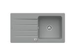 Villeroy & Boch Architectura Einbauspüle 336002SL mit Ablaufgarnitur und Exzenterbetätigung, Stone