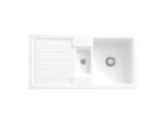 Villeroy & Boch Flavia Einbauspüle 330401R1 mit Ablaufgarnitur und Handbetätigung, weiß