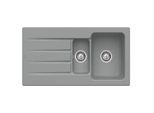 Villeroy & Boch Architectura Einbauspüle 336501SL mit Ablaufgarnitur und Handbetätigung, Stone