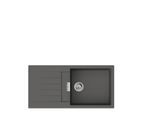 hansgrohe Einbauspüle 43358290 750x490mm, Haupt- und Zusatzbecken, 980 x 480 mm, steingrau