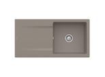 Villeroy & Boch Siluet Einbauspüle 333601TR mit Ablaufgarnitur und Handbetätigung, Timber