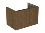 Ideal Standard Conca Waschtisch-Unterschrank T4574Y5 80x50x55cm, 2 Auszüge, Walnuss dunkel Furnier