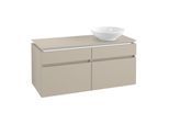 Villeroy & Boch Legato Waschtischunterschrank B582L0VK 120x55x50cm, mit LED-Beleuchtung, Soft Grey