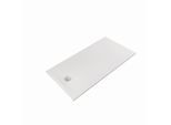 Kludi TERRA Duschwanne 08DW0553 80 x 160 x 3 cm, Abflussabdeckung inkl. Mattweiß
