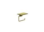 Kludi VELA S Toilettenpapierhalter 25971N0 mit Ablage Brushed Gold