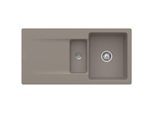 Villeroy & Boch Siluet Einbauspüle 333701TR mit Ablaufgarnitur und Handbetätigung, Timber