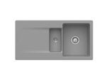 Villeroy & Boch Siluet Einbauspüle 333702SL mit Ablaufgarnitur und Exzenterbetätigung, Stone