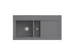 Villeroy und Boch Subway 60 Einbauspüle 677001SL links, mit Ablaufgarnitur, Handbetätigung, 1000 x 510 mm, stone CeramicPlus