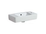 Geberit Waschtisch Renova Compact 276150600 weiss, KeraTect, 50 x 25 cm, mit Hahnloch rechts