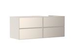 hansgrohe Xevolos E Waschtischunterschrank 54240790 1370x555x550mm, 4 Schubladen, rechts, sandbeige matt, sandbeige metallic