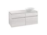 Villeroy & Boch Legato Waschtischunterschrank B582L0E8 120x55x50cm, mit LED-Beleuchtung, White Wood