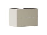hansgrohe Xevolos E Waschtischunterschrank 54188390 780x555x550mm, 2 Schubladen, sandbeige matt, bronze Struktur