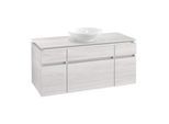 Villeroy & Boch Legato Waschtischunterschrank B578L0E8 120x55x50cm, mit LED-Beleuchtung, White Wood