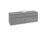 Villeroy & Boch Legato Waschtischunterschrank B67100FP 160x55x50cm, Glossy Grey