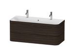 Duravit Happy D.2 Plus Möbelwaschtisch-Unterschrank HP4640O69690000 117,5x49cm, mit 1 Hahnloch, 2 Schubkästen, nussbaum gebürstet