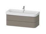 Duravit Happy D.2 Plus Waschtisch-Unterschrank HP4389092920000 117,5 x 49 cm, steingrau seidenmatt, 2 Schubkästen