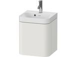 Duravit Happy D.2 Plus Möbelwaschtisch HP4340O39390000 40x36cm, 1 Tür, Anschlag links, mit Hahnloch, nordic weiß seidenmatt
