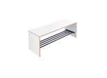 Hewi Sitzbank M20.05.002 Sitzhöhe 350 mm, mit Schuhablage