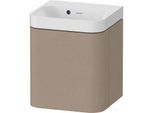 Duravit Happy D.2 Plus Möbelwaschtisch HP4344N75750000 40x36cm, 1 Tür, Anschlag rechts, ohne Hahnloch, leinen