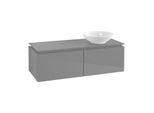 Villeroy & Boch Legato Waschtischunterschrank B58100FP 120x38x50cm, Glossy Grey