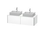 Duravit XSquare Waschtisch-Unterschrank XS4906B1818 140x40x58,4cm, 2 Auszüge, beidseitig, weiß matt